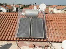 Complete Pigeon and Bird Netting Solution Fixed Over Typical Cyprus Roof Hot Water Tank with One Or Two Solar Panels
